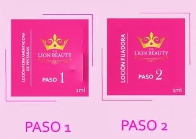 Pasos 1 y 2 The Lion Beauty - lifting