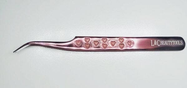 Pinza Curva 45° volumen rose gold L&C