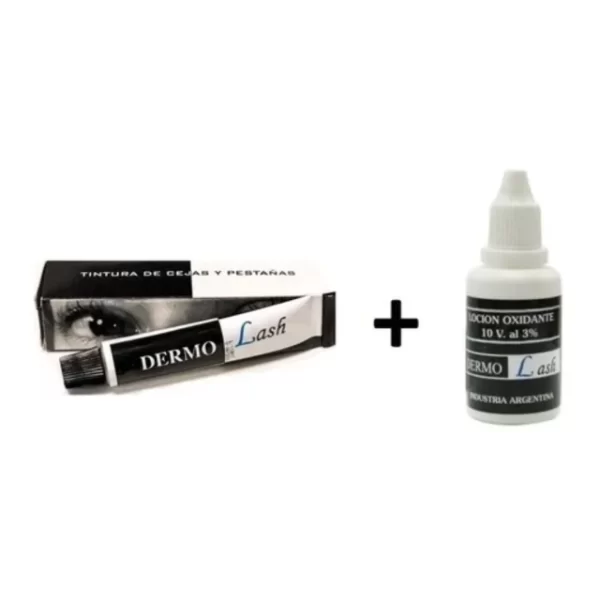 kit Tinte Y Activador Dermolash - NEGRO