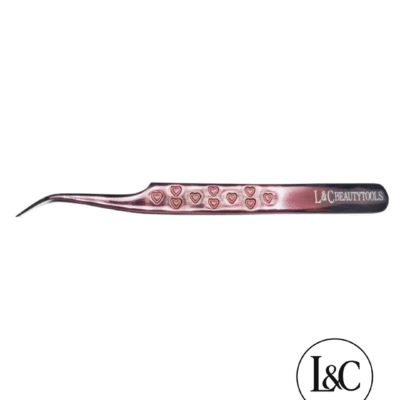 Pinza Curva 45° volumen rose gold L&C