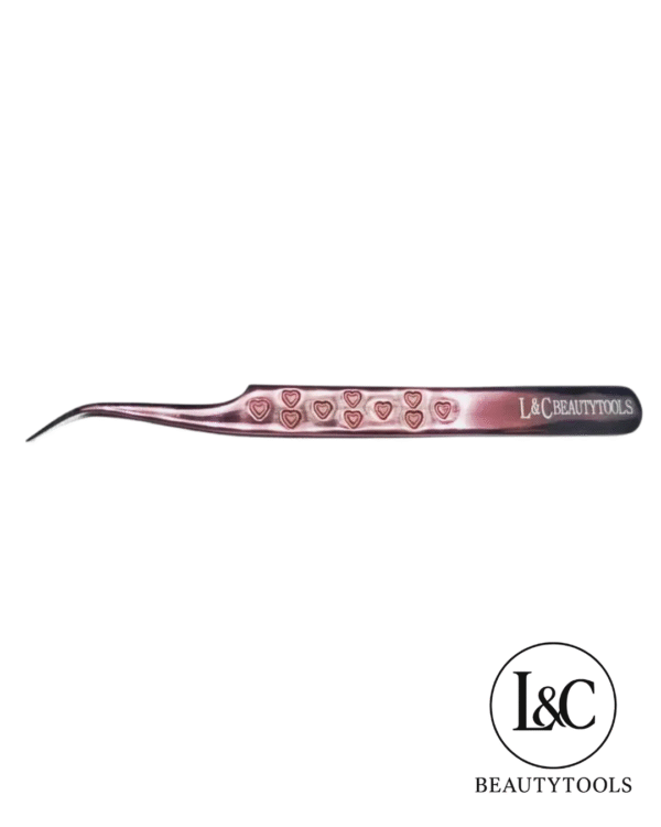 Pinza Curva 45° volumen rose gold L&C
