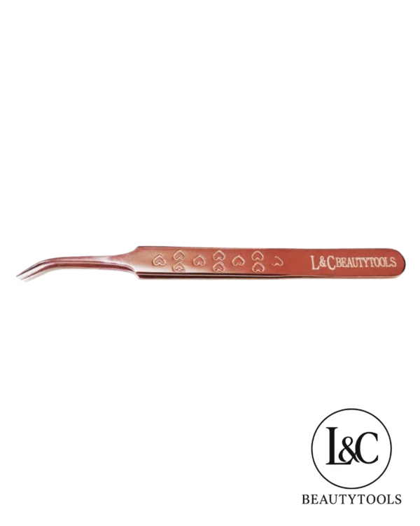 Pinza Volumen - megavolumen curva 45°rose gold L&C