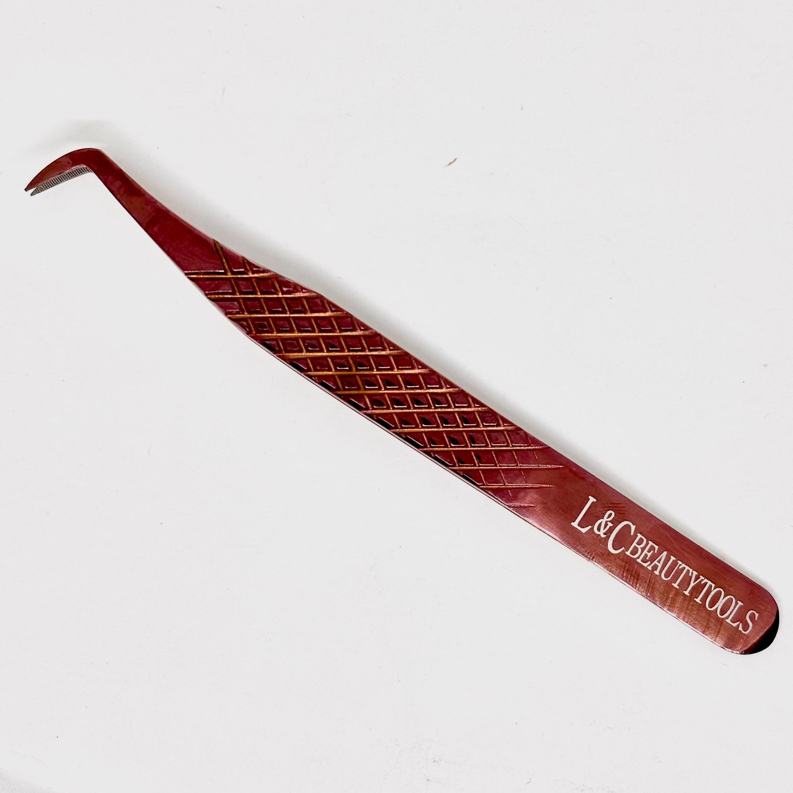 Pinza Volumen - megavolumen 75° con nanotecnología rose gold L&C - mango corte de diamante