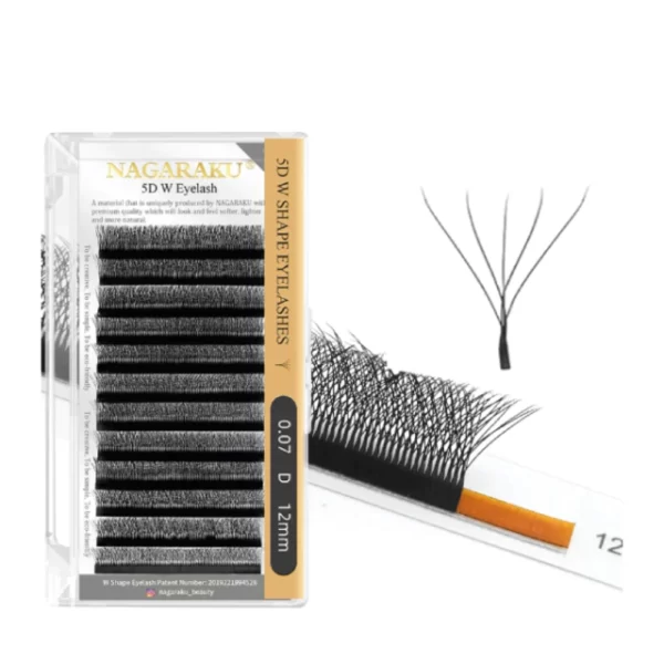 Pestañas Nagaraku Tecnologícas 5D W - 0.07D - largos unicos