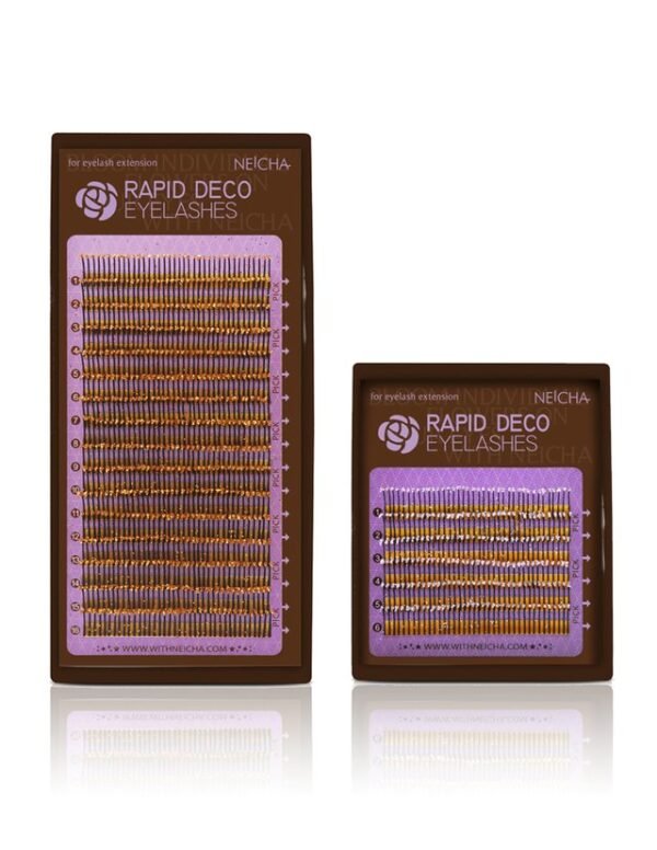 EXTENSIONES NEICHA RAPID DECO GOLD ORO CURVA C 0.15 12 mm x 16 LÍNEAS