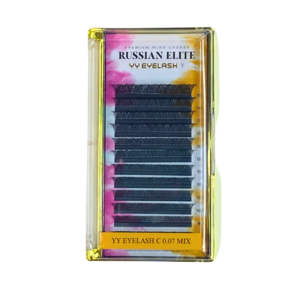 EXTENSIONES RUSSIAN ELITE TECNOLÓGICAS YY - CURVA C - 0.07 - MIX