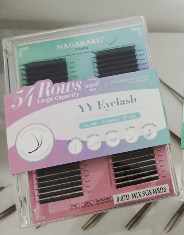 Extensiones Nagaraku Tecnológicas YY BIG BOX 54 FILAS - 0,07 D MIX 7-15mm
