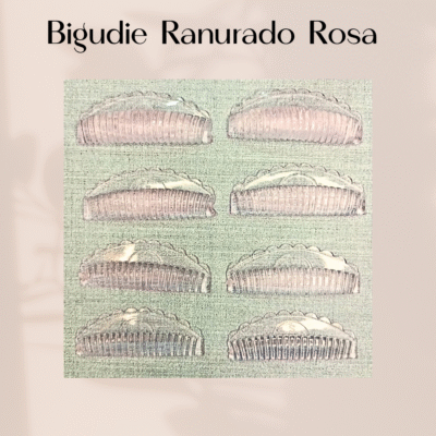 Bigudie Ranurado Rosa - Anatómico