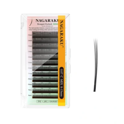 Extensiones NAGARAKU BOUQUET 0,07 "D" MIX 8-15mm
