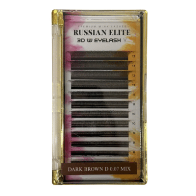 Extensiones tecnológicas Russian elite Marrón 3D - Mix 0.07D