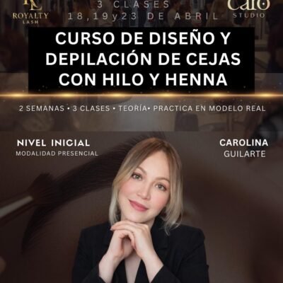 Curso Profesional de Diseño y Depilación de Cejas- Con hilo y henna