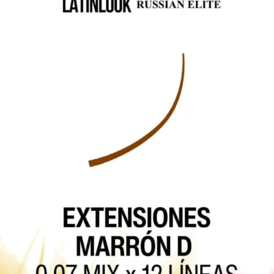 EXTENSIONES DE PESTAÑAS RUSSIAN MARRÓN D 0.07