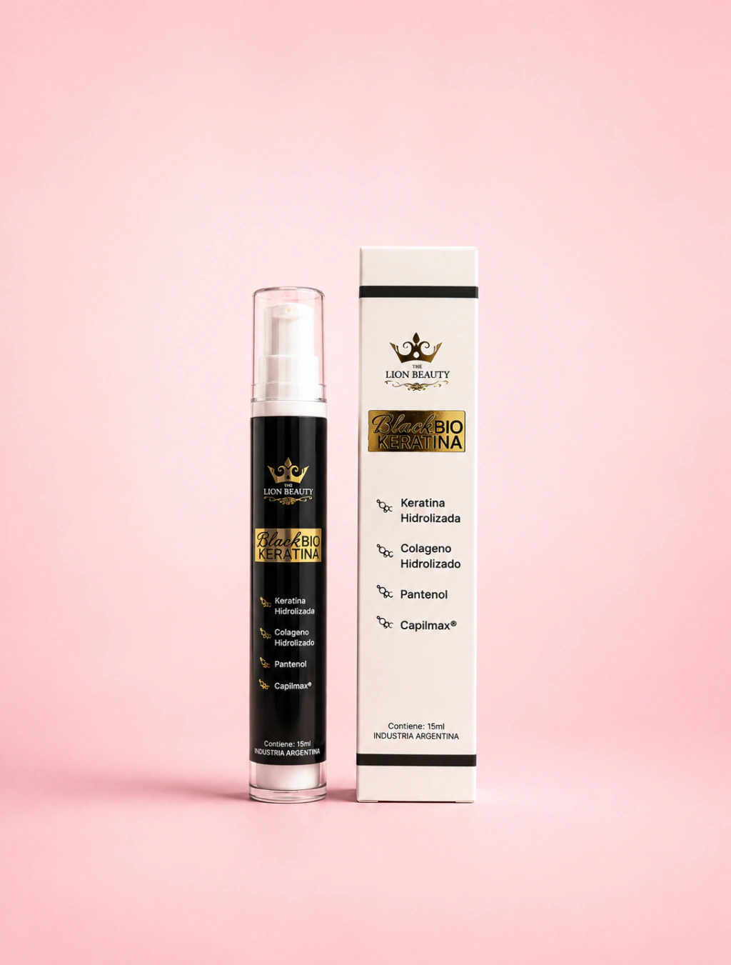 BLACK BIO KERATIN 15ML - THE LION BEAUTY
