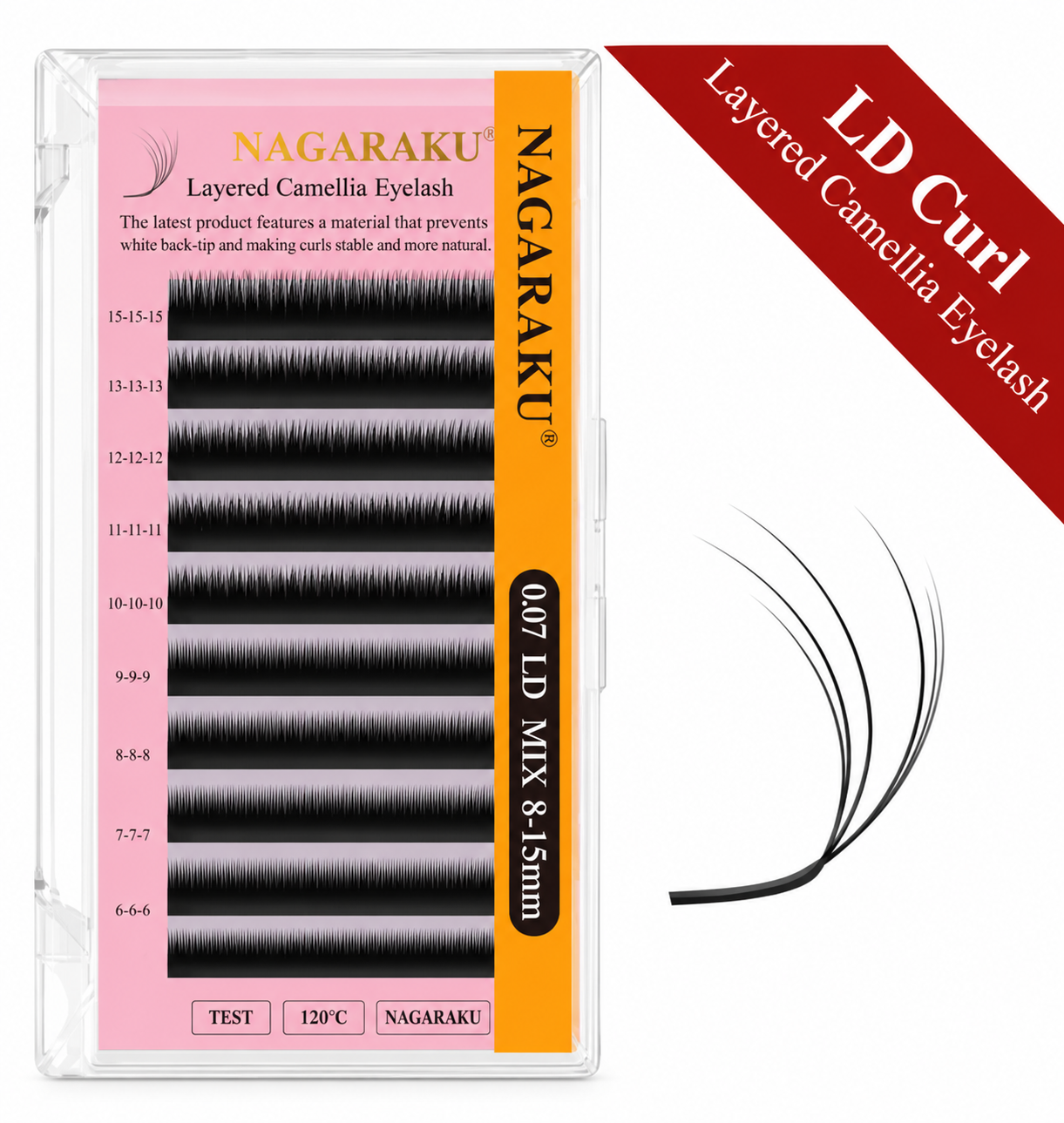 Extensiones Nagaraku Camellia LD 0.07 Mix